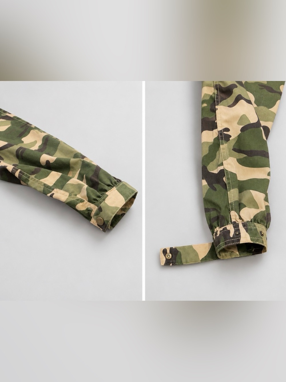 Forever 21 Camo Straight Leg Cargo Pants - Green/Tan/Brown - Picture 3 of 5